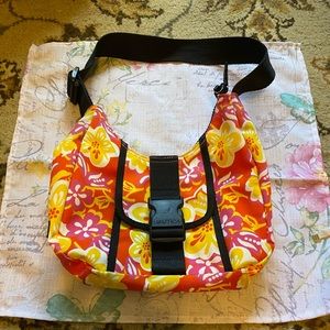Excellent Condition Nautical Floral Nylon Handbag